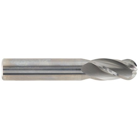 CGS TOOL 4Fl 30 Deg Ball End Mill 1/16"Dia 3/16"Loc 1-1/2"Oal 142-0625